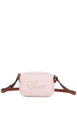 borsa in tela e pelle rosa chiaro CHLOÉ KIDS | C2087646J